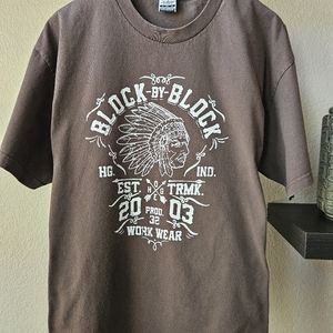 Hustle Gang Vinyage Brown Graphic T-Shirt XL
